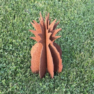 Ananas de décoration en Corten Ananas de décoration en Corten