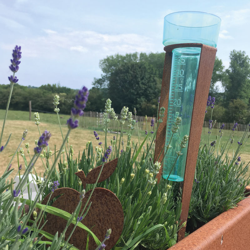 Pluviomètre Analogique Hama Transparent Avec Support – Mesure De Pluie Jardin