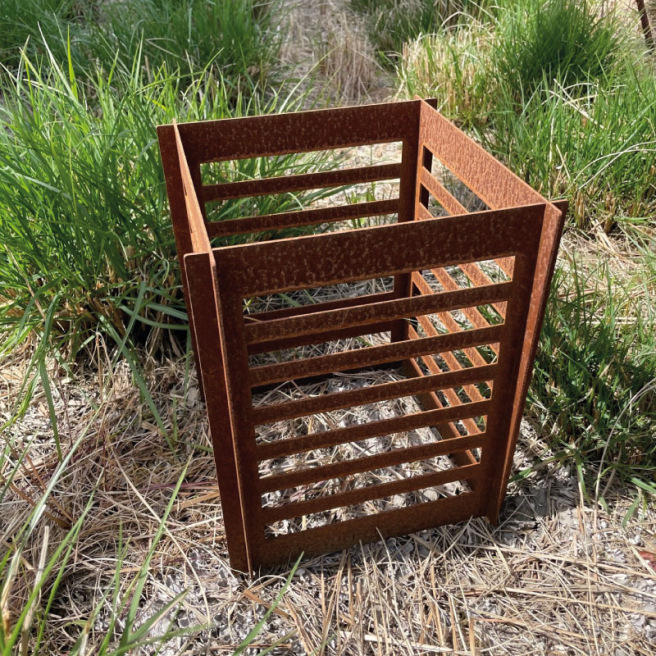 Bougeoir en Corten de décoration Bougeoir en Corten de décoration