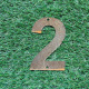 Numéro de maison en acier Corten