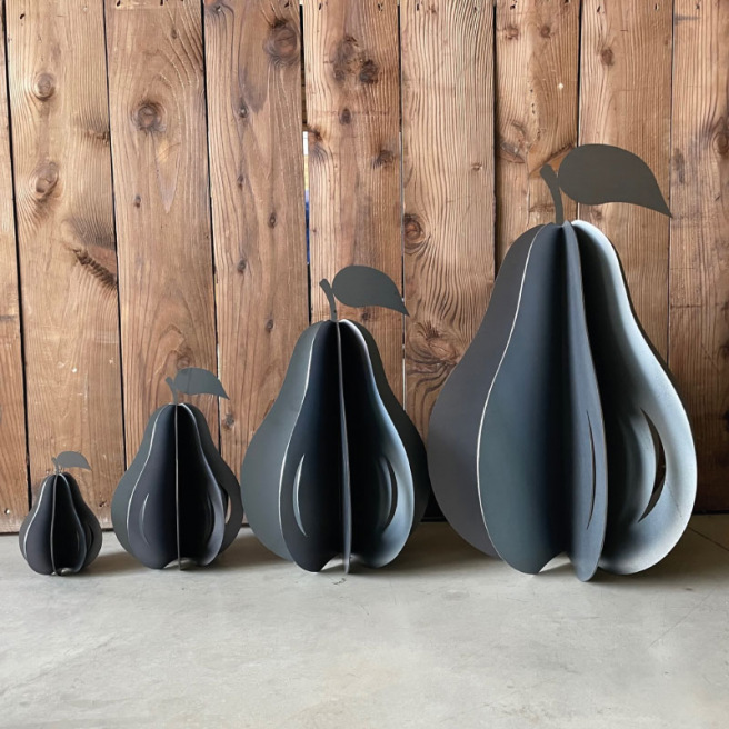 Pomme métallique de décoration