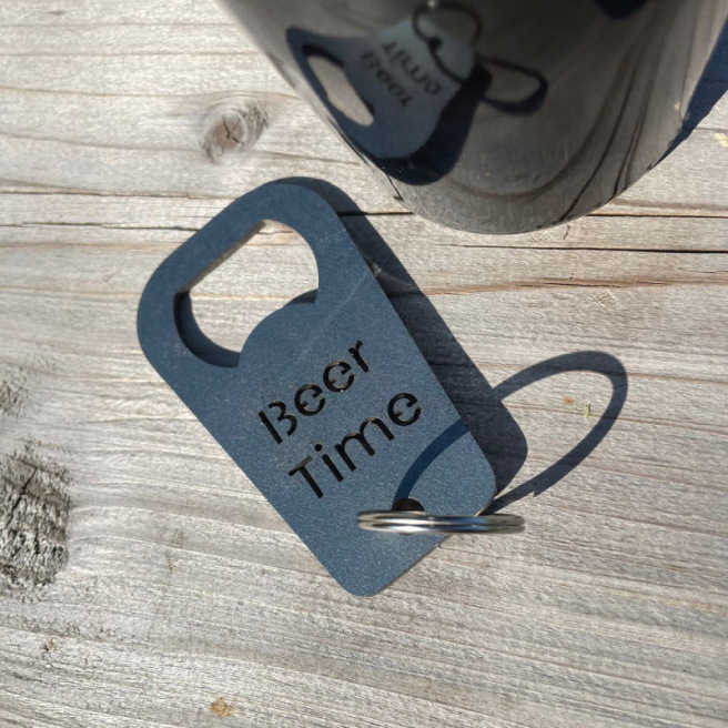 Décapsuleur en acier brut