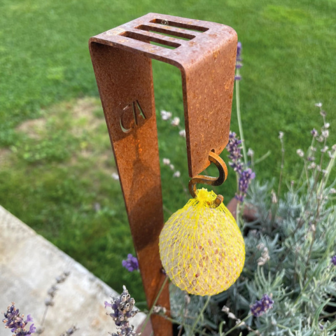 Support boule de graisse pour oiseaux, à piquer