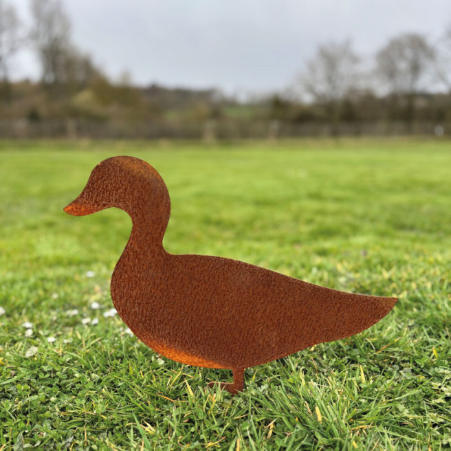 Canard en Corten Canard en Corten