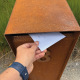 Boîte aux lettres en Corten