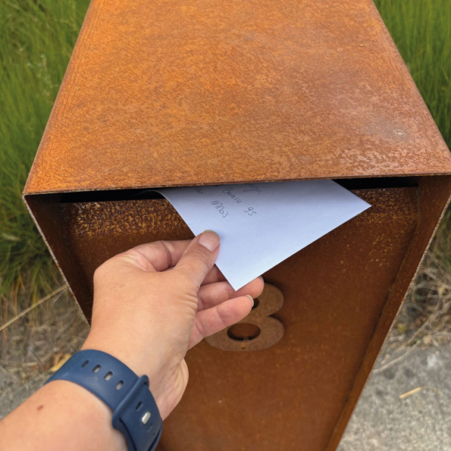 Boîte aux lettres en Corten