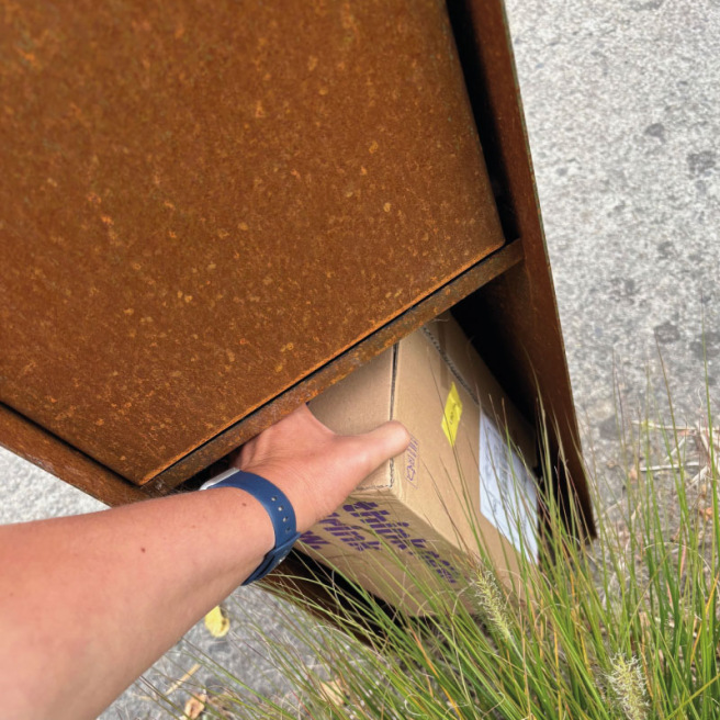 Boîte aux lettres en Corten