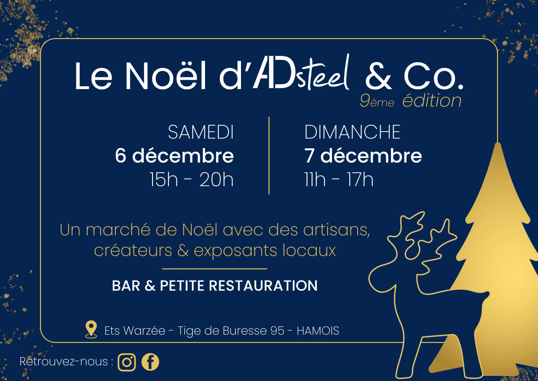 Flyer Noël d'AD steel 2025