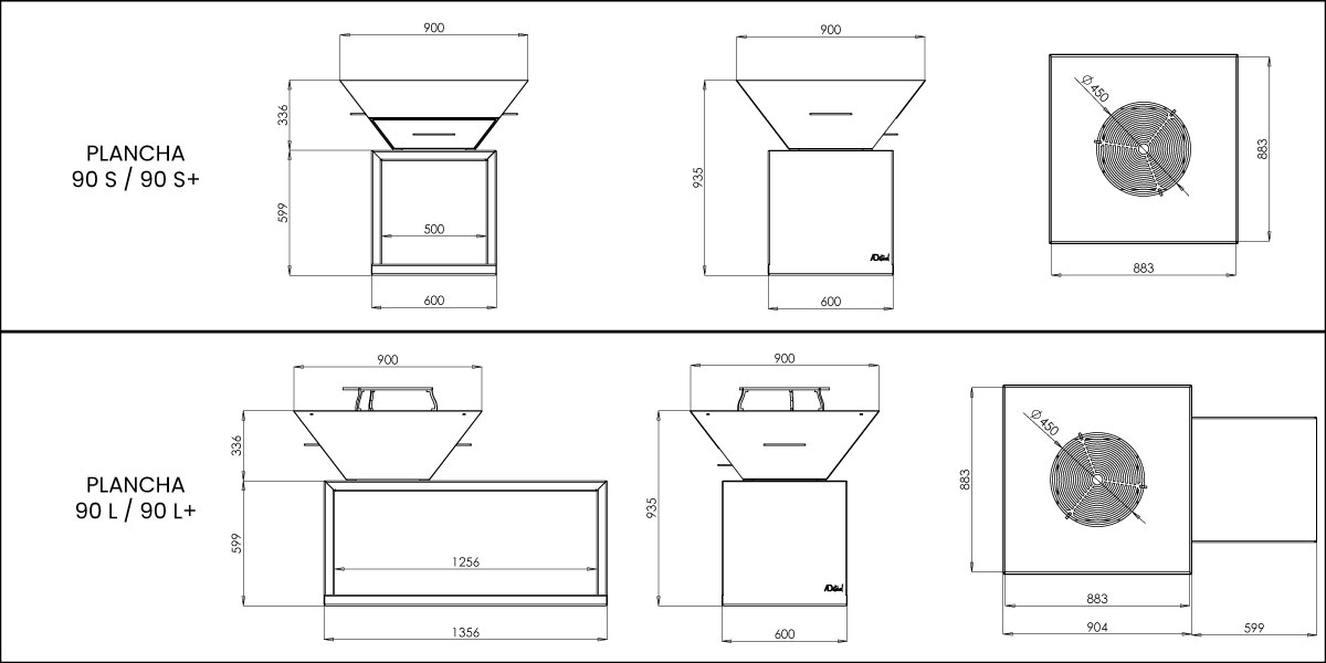 dimensions planchas AD steel